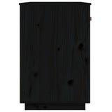 Skrivebord svart 95x50x75 cm heltre furu