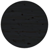 Salongbord svart Ø 55x45 cm heltre furu
