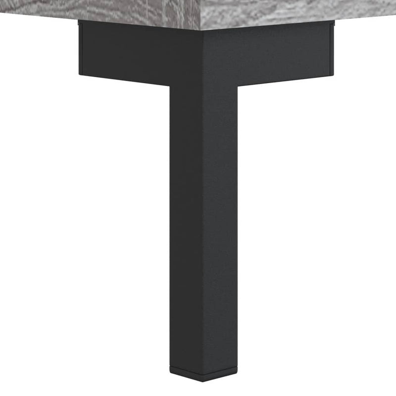Highboard grå sonoma 69,5x31x115 cm konstruert tre