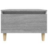 Sidebord grå sonoma 50x46x35 cm konstruert tre