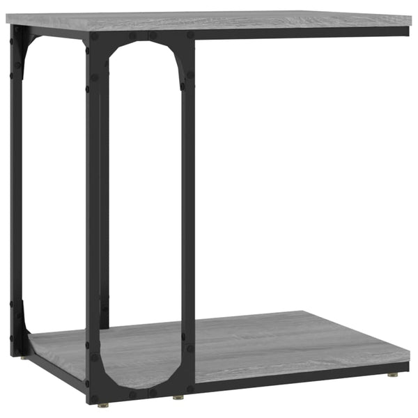 Sidebord grå sonoma 50x35x52 cm konstruert tre