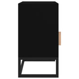 Nattbord 2 stk svart 40x30x55,5 cm konstruert tre og jern