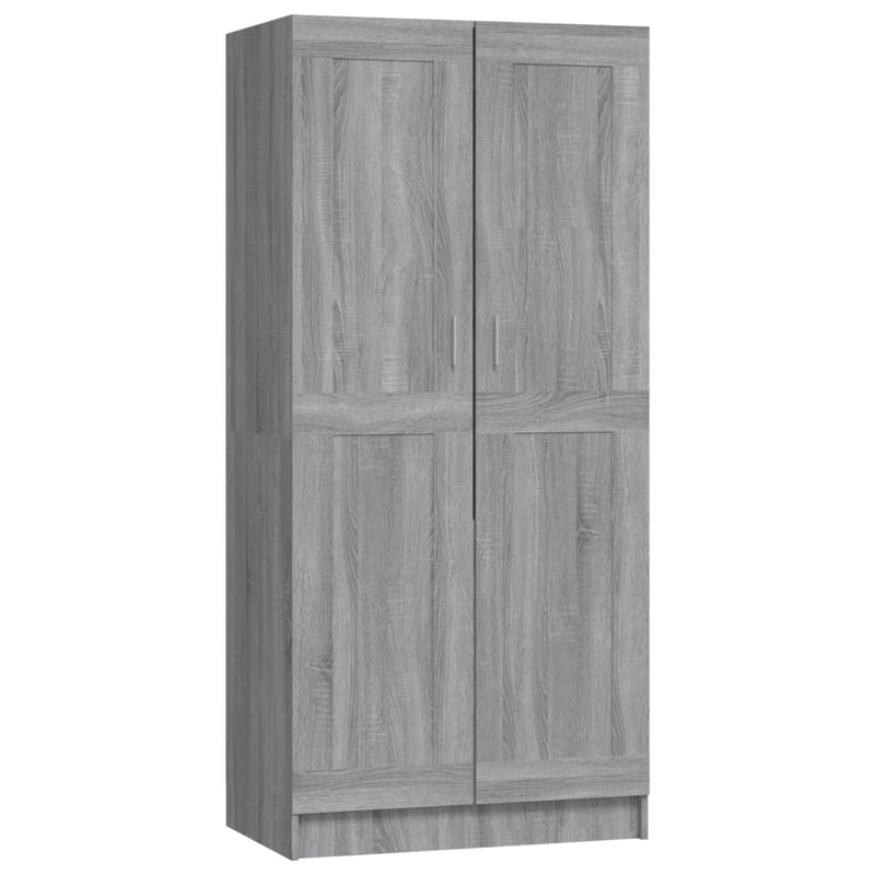 Garderobe grå sonoma 82,5x51,5x180 cm konstruert tre