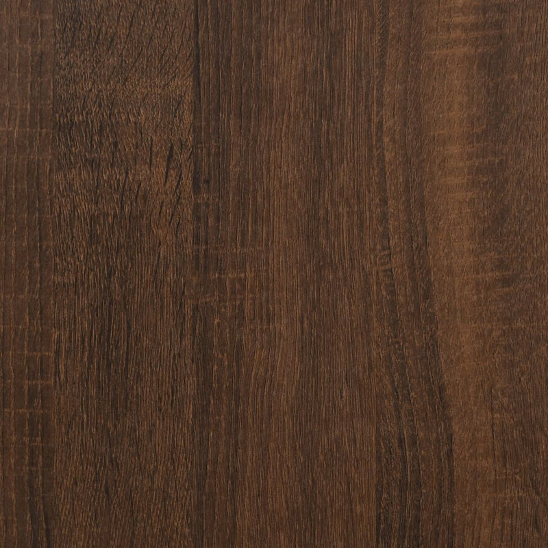 Garderobe brun eik 82,5x51,5x180 cm konstruert tre