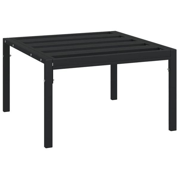 Hagesalongbord svart 60x60x35 cm stål