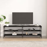 TV-benk svart 160x30x50 cm konstruert tre