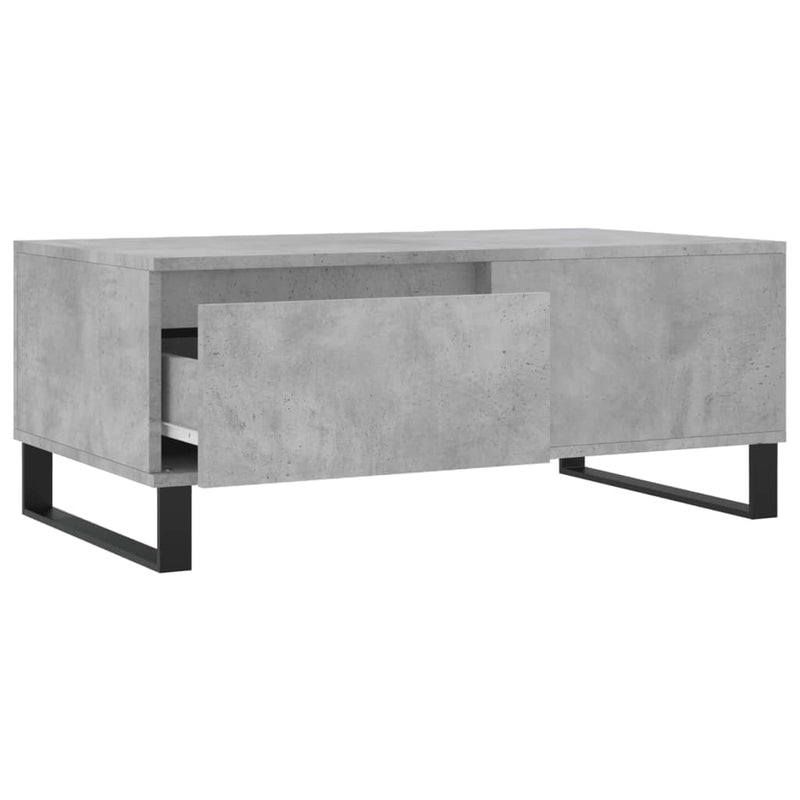 Salongbord betonggrå 90x50x36,5 cm konstruert tre