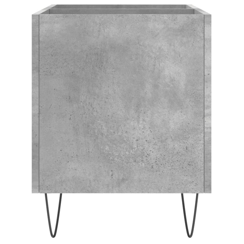 Hifi-benk betonggrå 74,5x38x48 cm konstruert tre