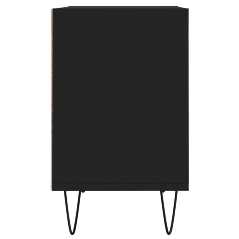 TV-benk svart 69,5x30x50 cm konstruert tre