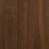 Highboard brun eik 34,5x32,5x180 cm konstruert tre