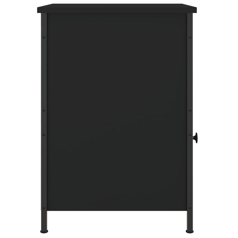 Nattbord 2 stk svart 40x42x60 cm konstruert tre