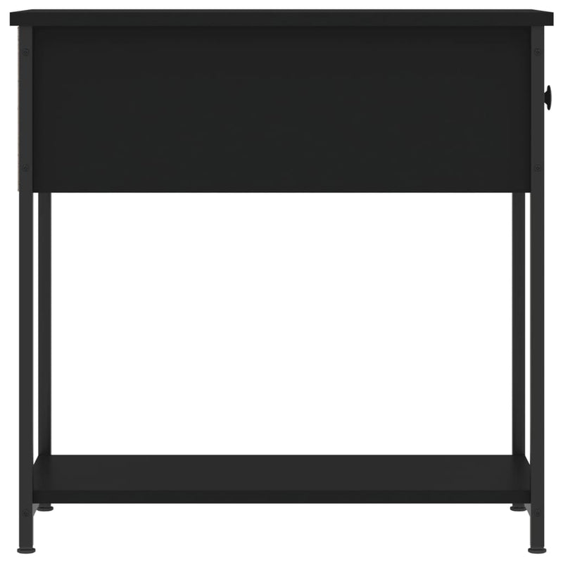 Nattbord 2 stk svart 30x60x60 cm konstruert tre