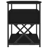 Nattbord svart 40x42x55 cm konstruert tre