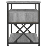 Nattbord grå sonoma 40x42x55 cm konstruert tre