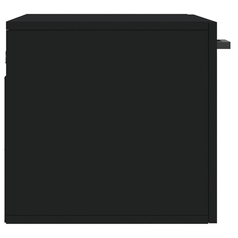 Veggskap svart 60x36,5x35 cm konstruert tre