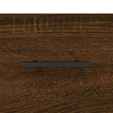 Veggskap 2 stk brun eik 100x36,5x35 cm konstruert tre