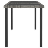 Hagebord grå 180x70x73 cm polyrotting