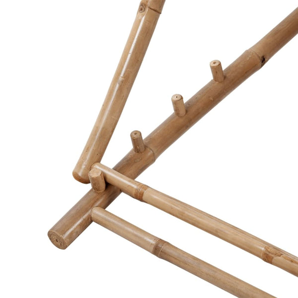 Utendørs fluktstol bambus og lerret