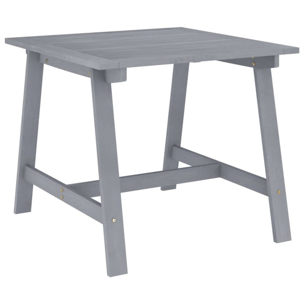 Utendørs spisebord grå 88x88x74 cm heltre akasie