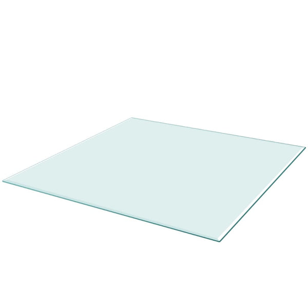 Bordplate herdet glass kvadratisk 800x800 mm
