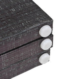 Sammenleggbar romdeler 120x170 cm fjær svart og hvit