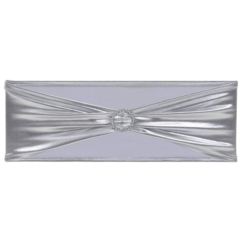 Stolbånd 25 stk stretch med diamantsløyfe sølv