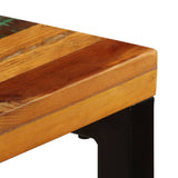 Spisebord 115x55x76 cm gjennvunnet heltre og stål