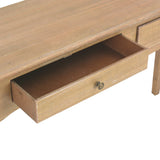 Konsollbord med 2 skuffer 120x35x76 cm heltre furu