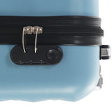 Hardplast trillekoffert blå ABS