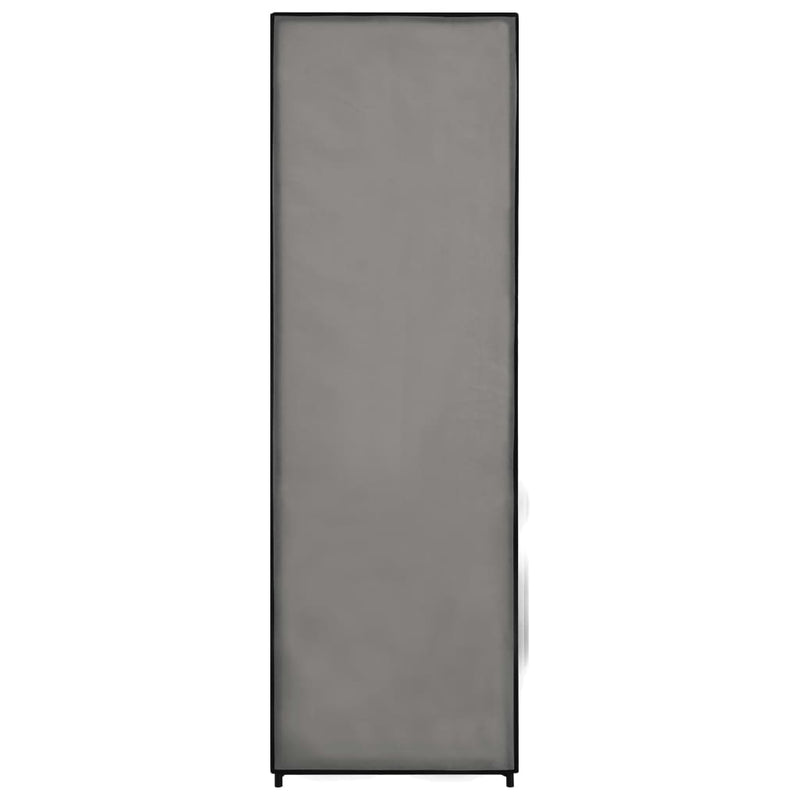 Garderobe grå 87x49x159 cm stoff