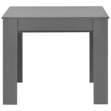 Uttrekkbart spisebord høyglans grå 175x90x75 cm
