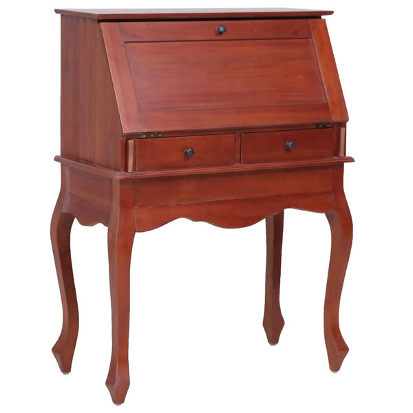 Sekretærbord brun 78x42x103 cm heltre mahogni