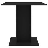 Spisebord svart 80x80x75 cm sponplate