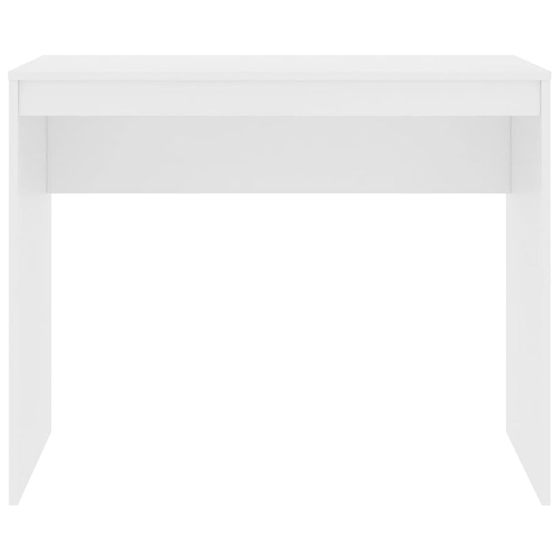 Skrivebord hvit 90x40x72 cm konstruert tre