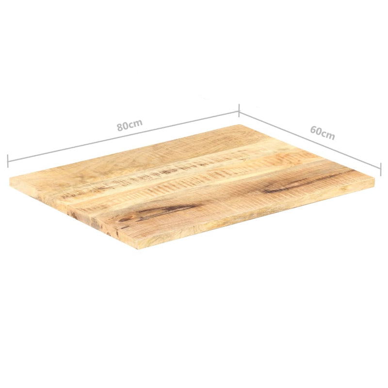 Bordplate heltre mango 25-27 mm 80x60 cm