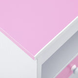 Tegnebord for barn vippbart rosa og hvit