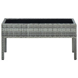 Hagebord grå 75x40x37 cm polyrotting