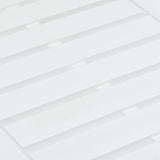 Hagebord hvit 78x55x38 cm plast