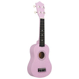 Sopran-ukulele sett med veske for barn rosa 21"