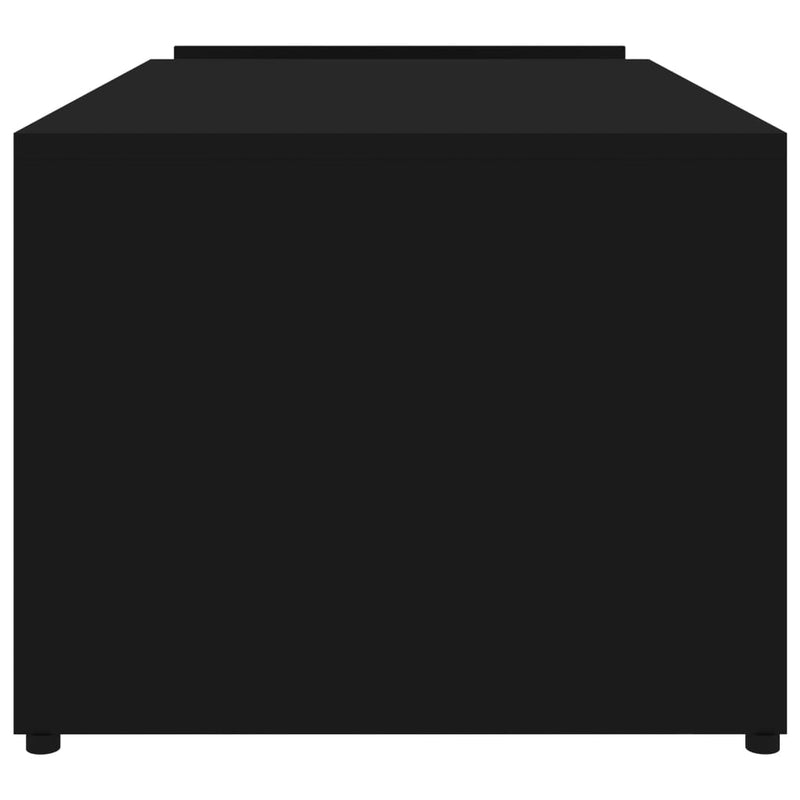 Salongbord svart 90x45x35 cm sponplate