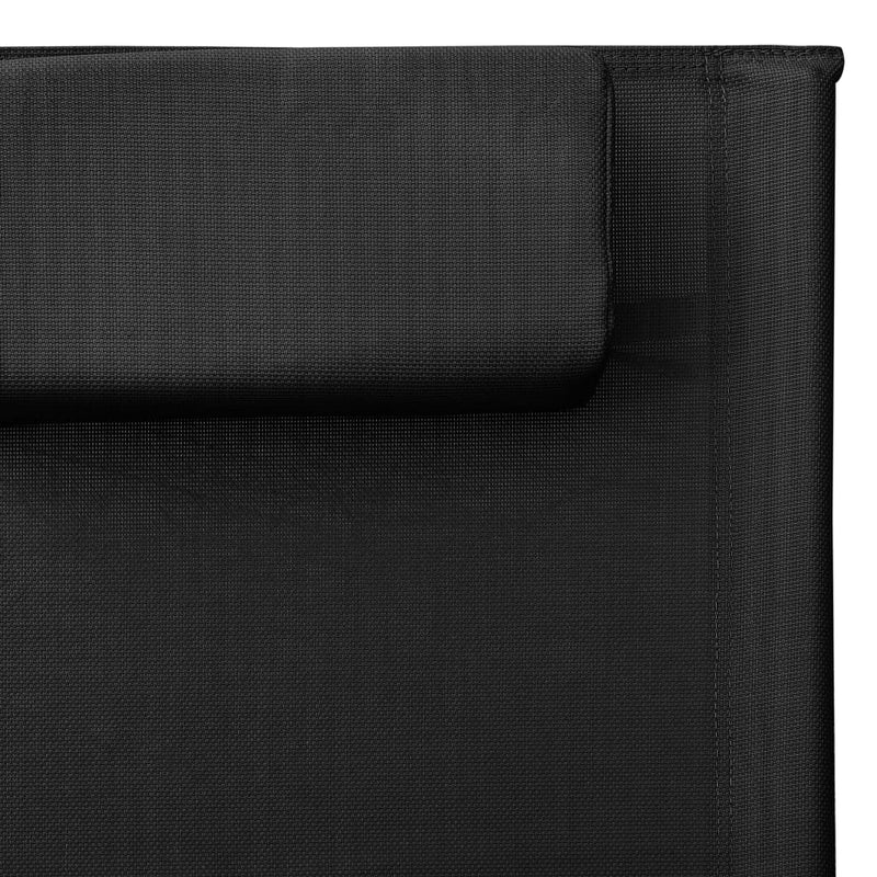 Solsenger 2 stk textilene svart og grå