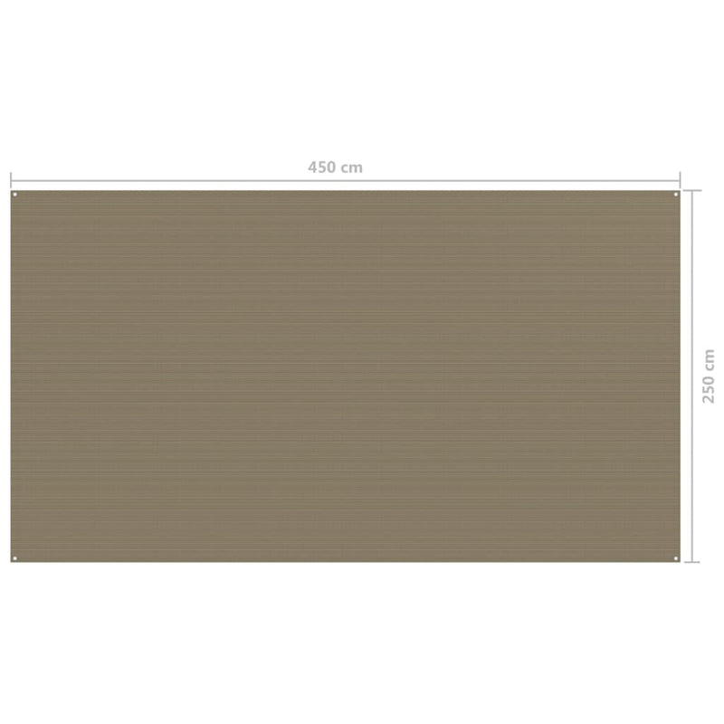 Teltteppe 250x450 cm gråbrun