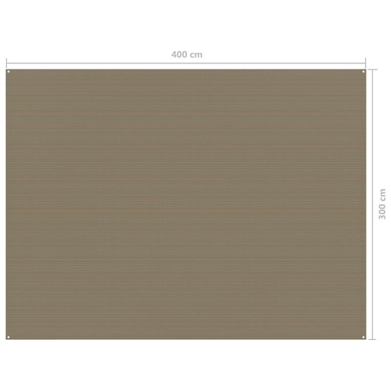 Teltteppe 300x400 cm gråbrun