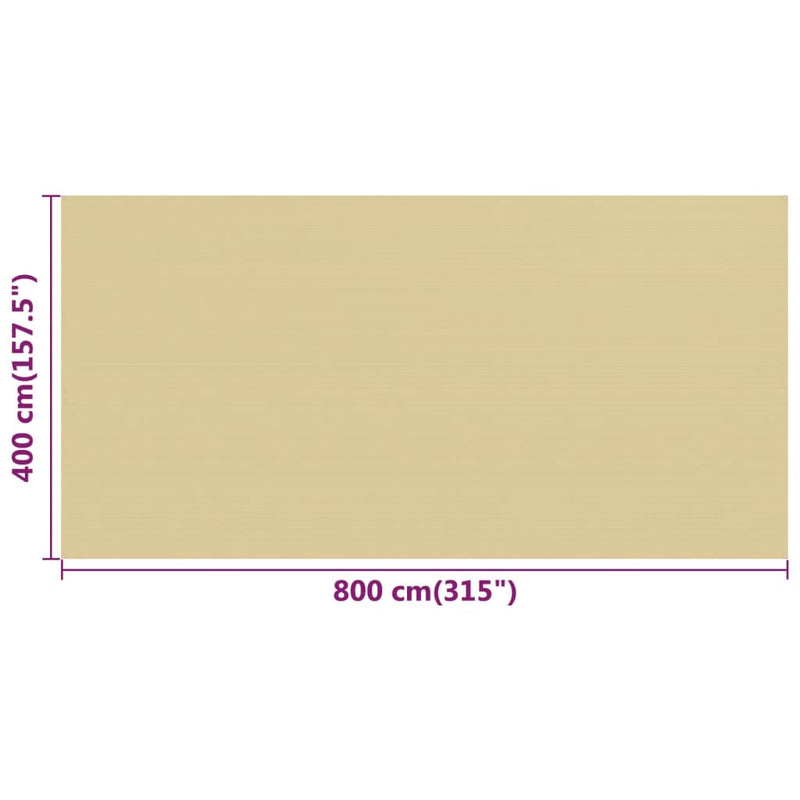 Teltteppe beige 400x800 cm HDPE