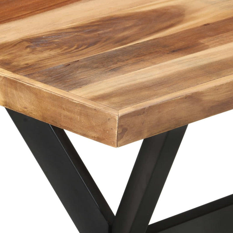 Spisebord 120x60x75 cm heltre med honningfinish