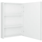 LED-speilskap til bad blank hvit 50x13x70 cm