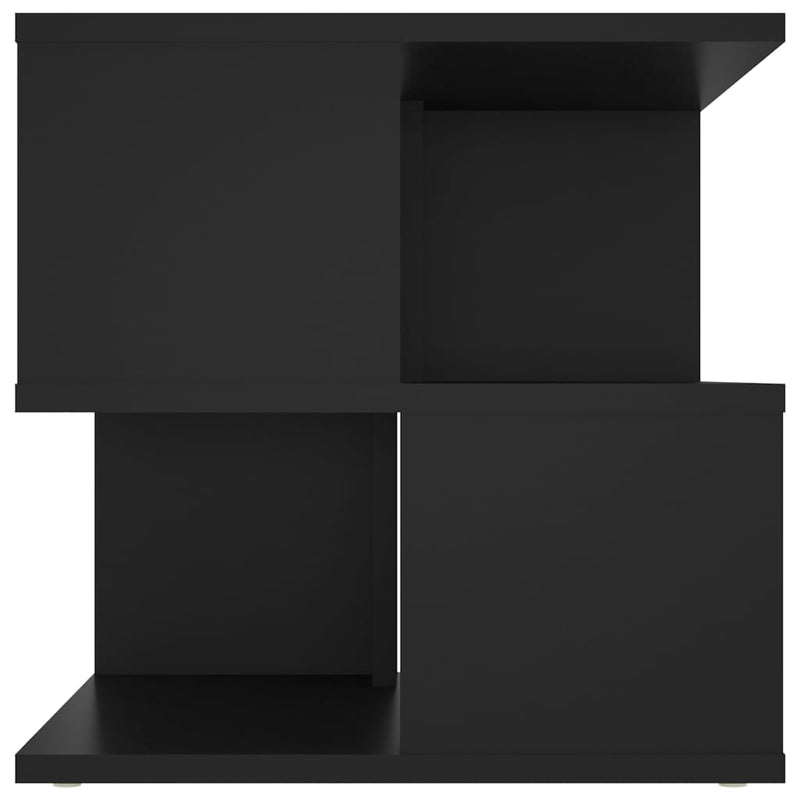 Sidebord svart 40x40x40 cm sponplate