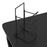 Gamingbord med ZZ-formede ben svart 110x60x75 cm