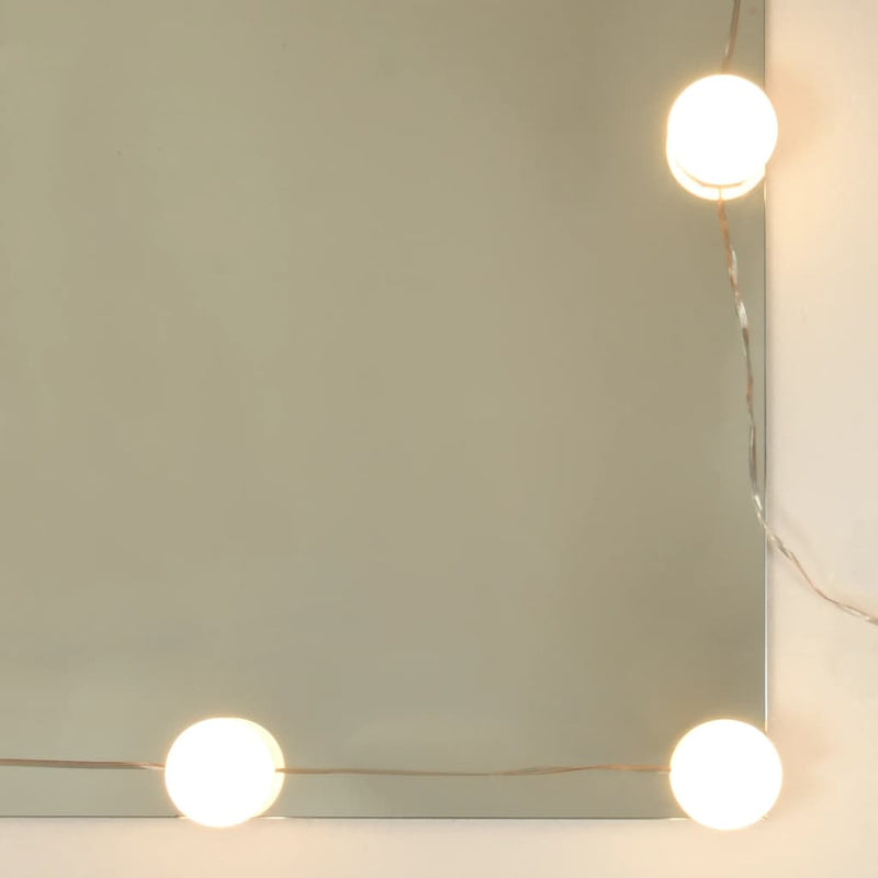 Speilskap med LED sonoma eik 91x15x76,5 cm