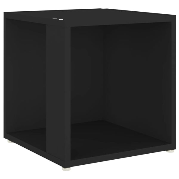 Sidebord svart 33x33x34,5 cm sponplate